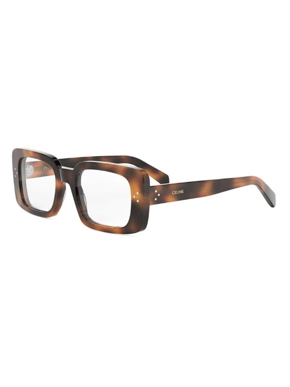 NEW CELINE EYEGLASSES, WOMEN HAVANA BROWN SQUARE EYEWEAR CELINE CL50163I 053